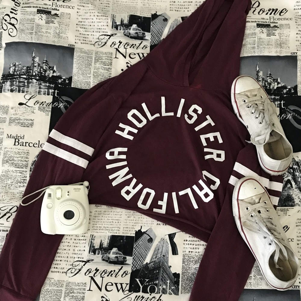 🥀Cropped Hollister Hoodie🥀